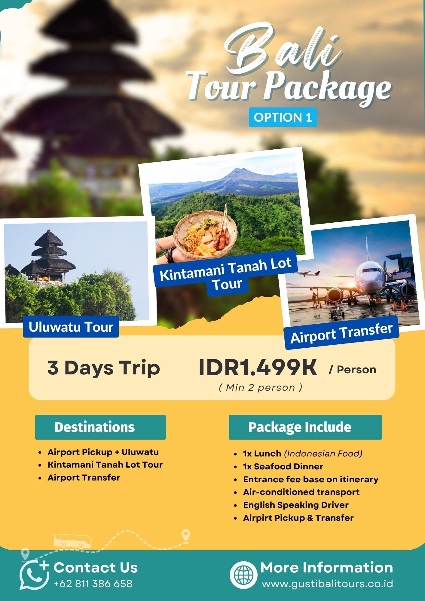 Bali Vacation 3 Days Package