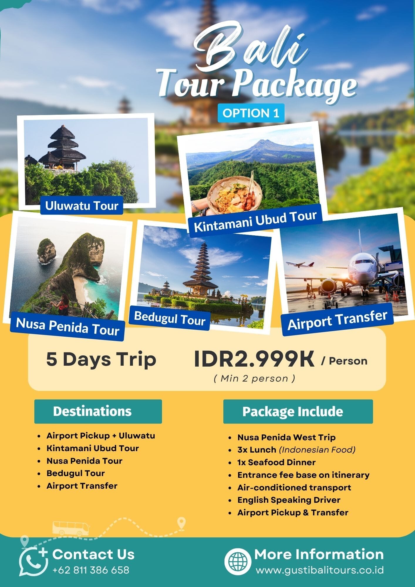 Bali Vacation 5 Days Package