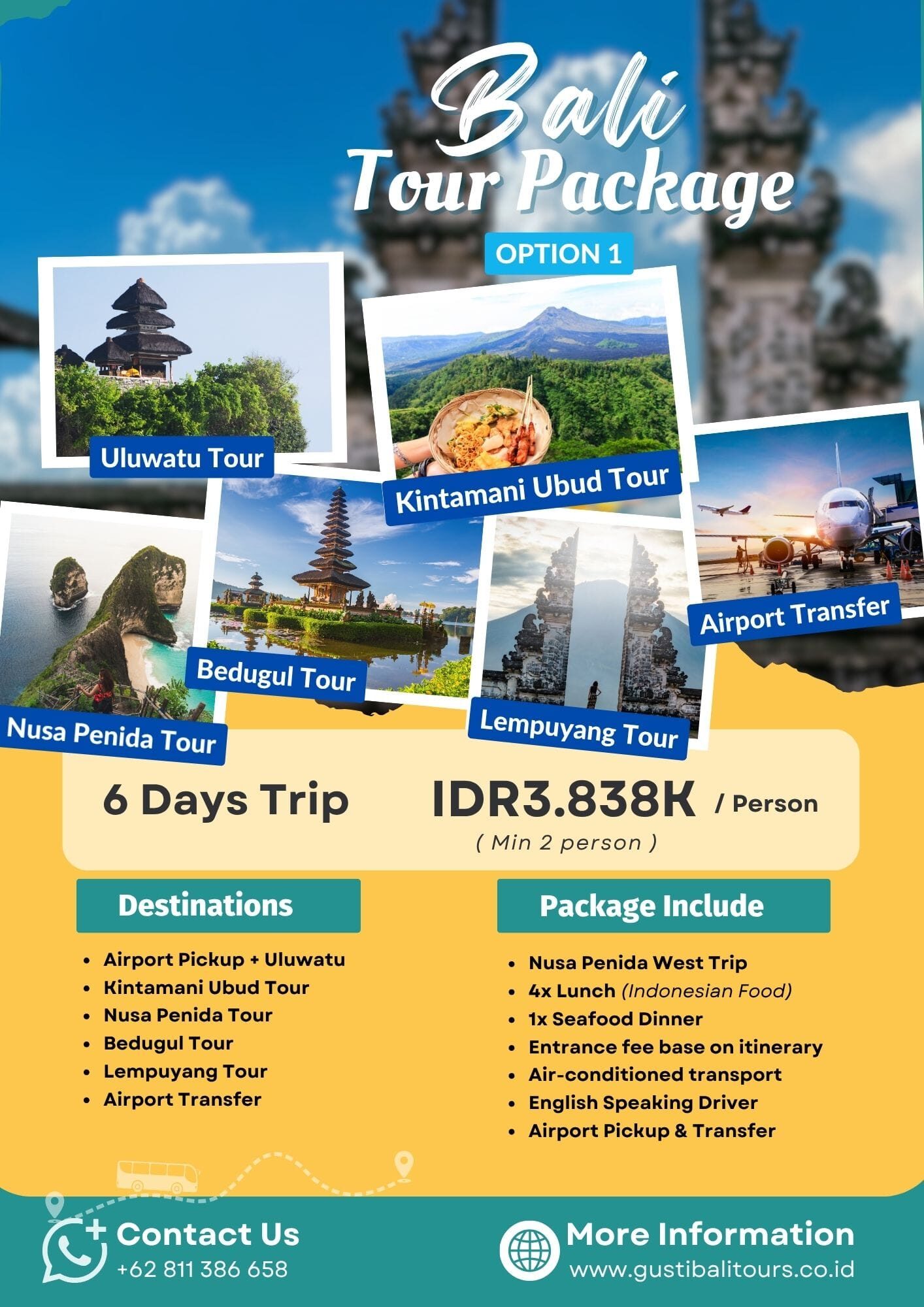 Bali Vacation 6 Days Package