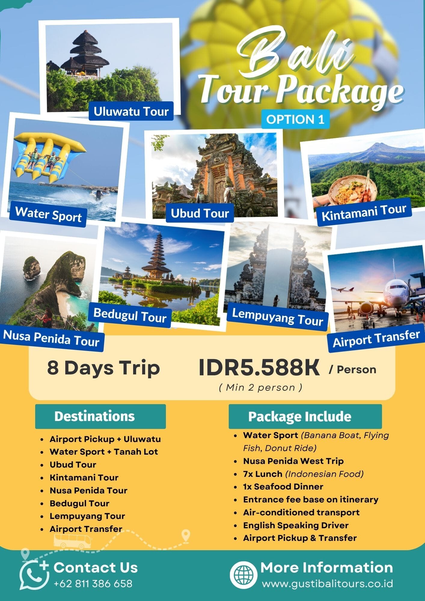 Bali Vacation 8 Days Package