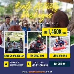 Bali Activity Package 7 Breakfast_With_Orangutan_ATV_Ubud_Rafting_Bali