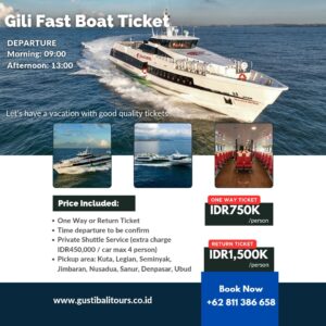 Gili Fast Boat Ticket_Ekajaya