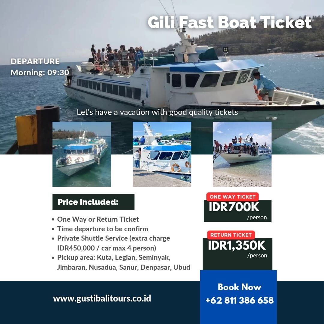 Gili Fast Boat Ticket_Ostina