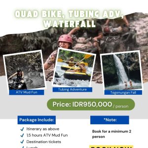 Bali Combination Package 4 Quad Bike_Tubing Adventure_Waterfall_Bali