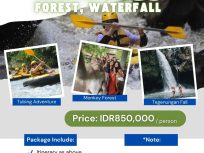 Tubing Adventure_Monkey Forest_Waterfall_Bali
